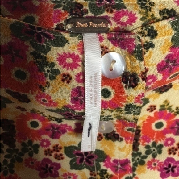 FREE PEOPLE flounce floral asymmetrical skirt - Picture 4 of 13